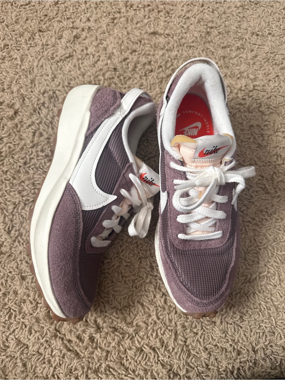 Nike Women’s Purple Suede & Mesh Sneakers 7.5